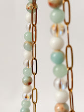 Load image into Gallery viewer, Double layered Beaded and Paperclip Chain Necklace
