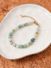 Load image into Gallery viewer, Beaded Bracelet with Genuine Amazonite