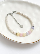 Load image into Gallery viewer, Morganite & Macrame Bracelet