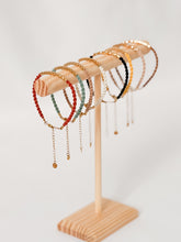 Load image into Gallery viewer, Macrame Bracelet with Textured Tube in Gold