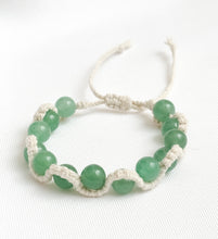 Load image into Gallery viewer, Green beaded bracelet on a white background