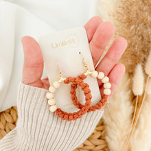 Load image into Gallery viewer, macrame earrings hoops