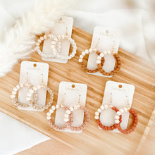 Load image into Gallery viewer, macrame earrings hoops