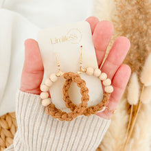 Load image into Gallery viewer, macrame earrings hoops