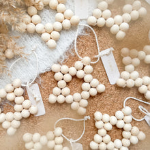 Load image into Gallery viewer, Wooden Bead Star Ornament (small)