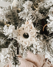 Load image into Gallery viewer, Macrame Snowflake Ornament