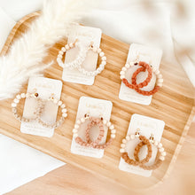 Load image into Gallery viewer, macrame earrings hoops