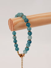Load image into Gallery viewer, Genuine Aquamarine Beaded Bracelet
