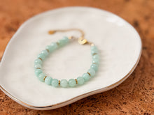Load image into Gallery viewer, Beaded Bracelet with Genuine Amazonite
