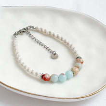 Load image into Gallery viewer, Shoushan &amp; Macrame Bracelet
