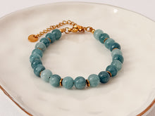 Load image into Gallery viewer, Genuine Aquamarine Beaded Bracelet
