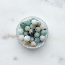 Load image into Gallery viewer, Macrame Button Studs with Natural Stone Beads (personalized)
