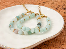 Load image into Gallery viewer, Beaded Bracelet with Genuine Amazonite
