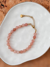 Load image into Gallery viewer, Beaded Bracelet with Genuine Sunstone
