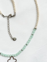 Load image into Gallery viewer, Macrame Necklace with Genuine Shiny Amazonite Beads
