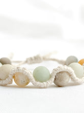 Load image into Gallery viewer, Macrame beaded bracelet in white background
